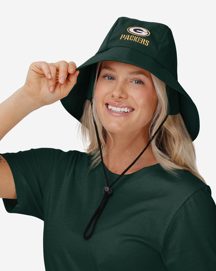 Green Bay Packers Solid Fisherman Hat FOCO - FOCO.com