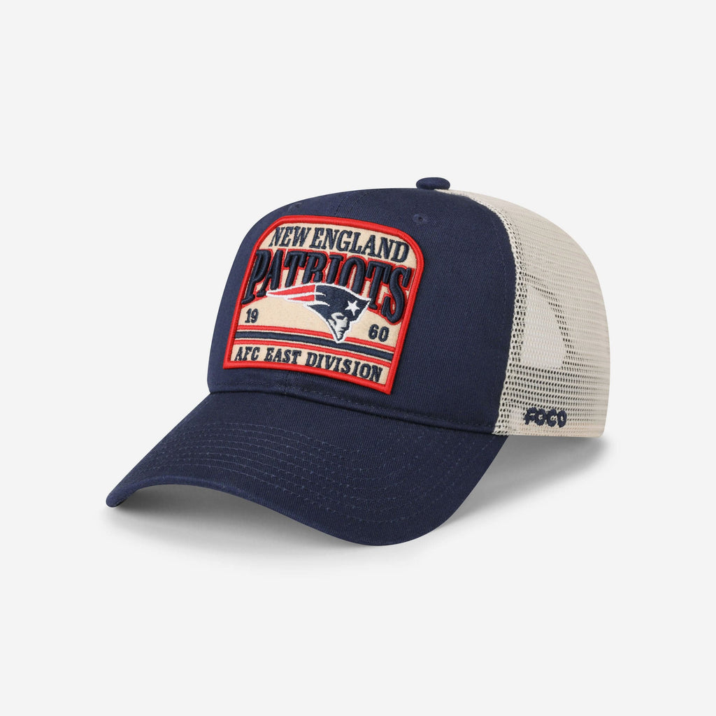 New England Patriots Truckstop Patch Trucker RF Cap FOCO - FOCO.com