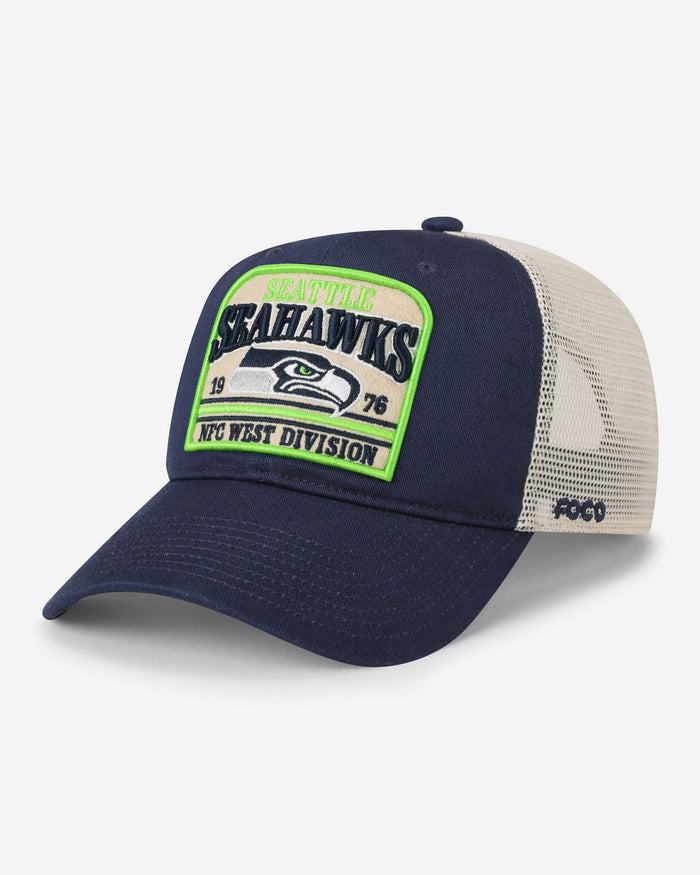 Seattle Seahawks Truckstop Patch Trucker RF Cap FOCO - FOCO.com