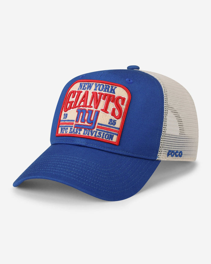 New York Giants Truckstop Patch Trucker RF Cap FOCO - FOCO.com