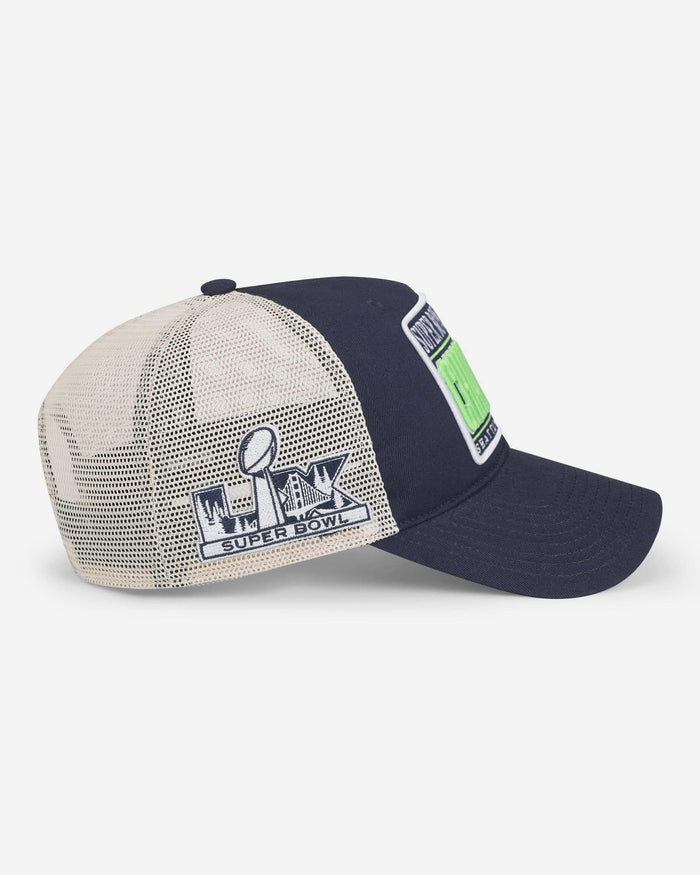 Seattle Seahawks Super Bowl LX Champions Team Color Truckstop Patch Trucker RF Cap FOCO - FOCO.com