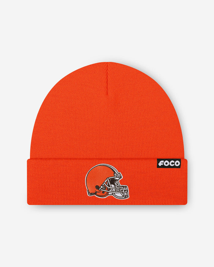 Cleveland Browns Basic Primary Logo Beanie FOCO - FOCO.com