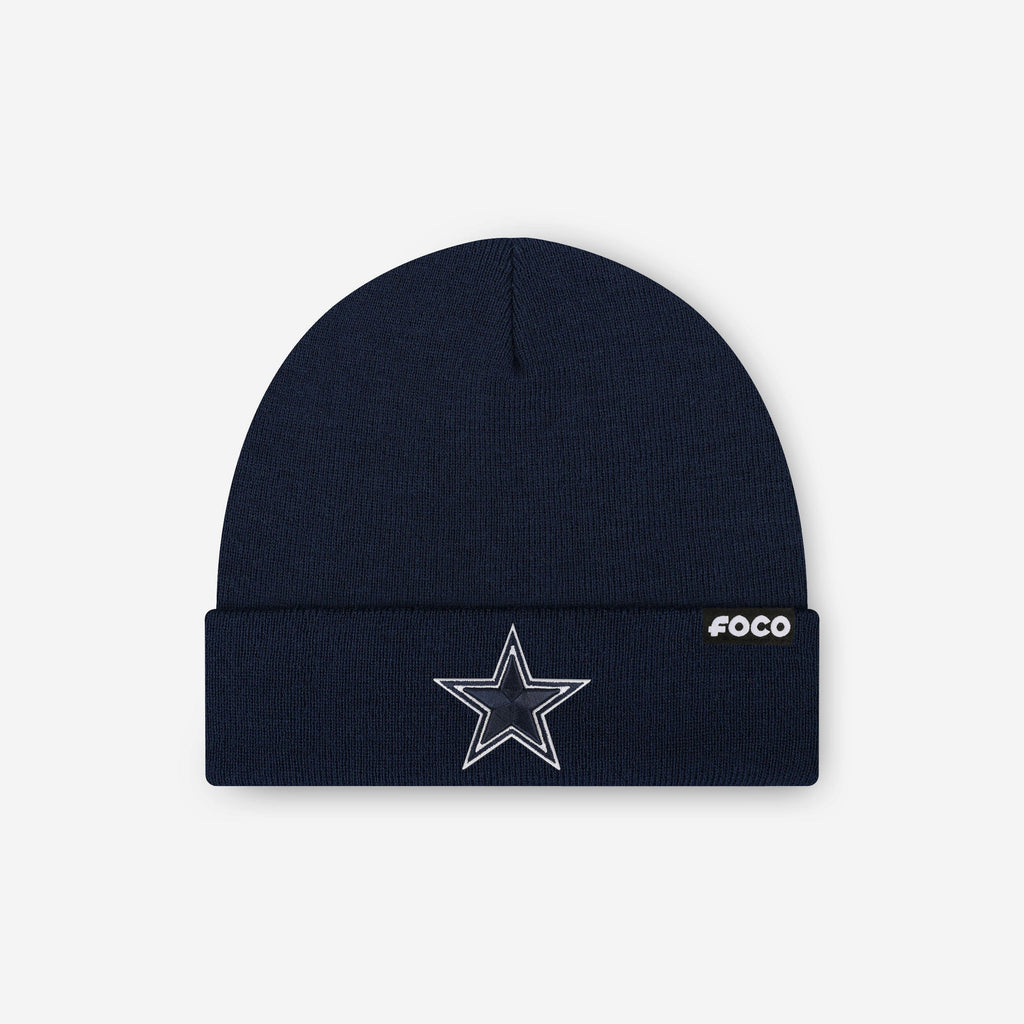 Dallas Cowboys Basic Primary Logo Beanie FOCO - FOCO.com