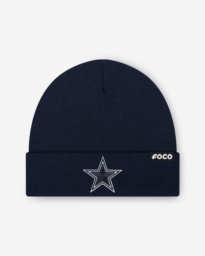 Dallas Cowboys Basic Primary Logo Beanie FOCO - FOCO.com