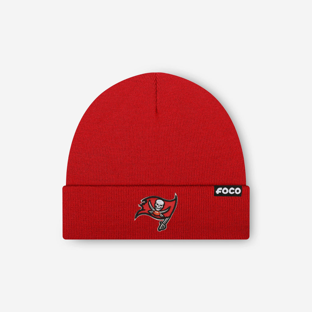 Tampa Bay Buccaneers Basic Primary Logo Beanie FOCO - FOCO.com