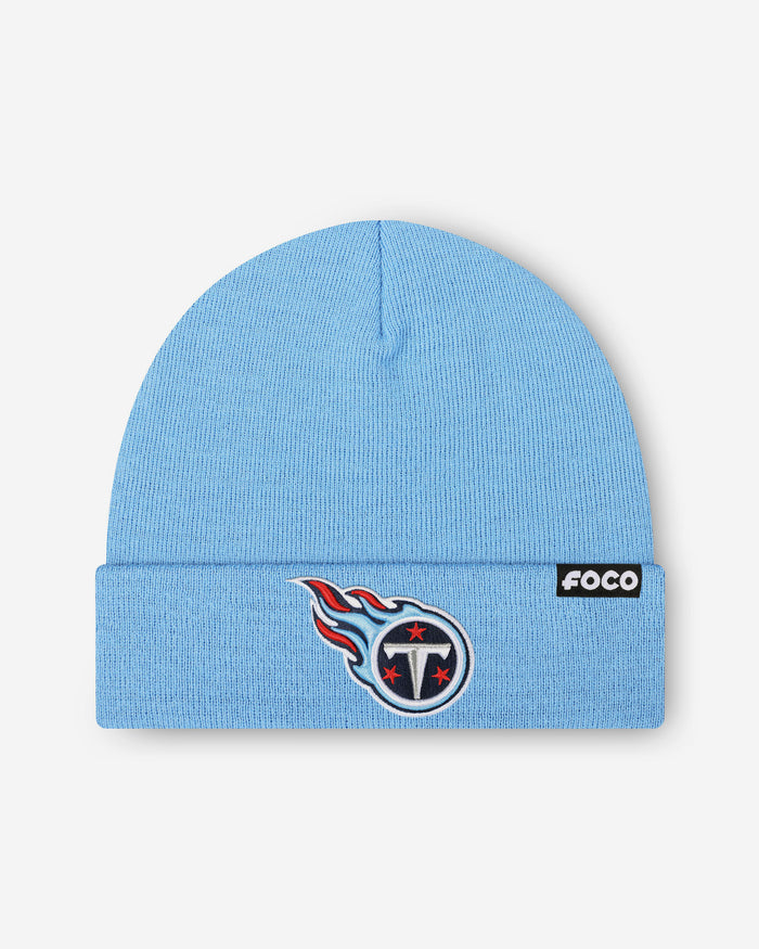 Tennessee Titans Basic Primary Logo Beanie FOCO - FOCO.com