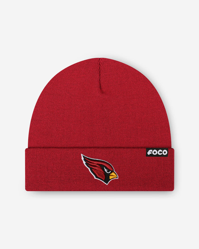 Arizona Cardinals Basic Primary Logo Beanie FOCO - FOCO.com