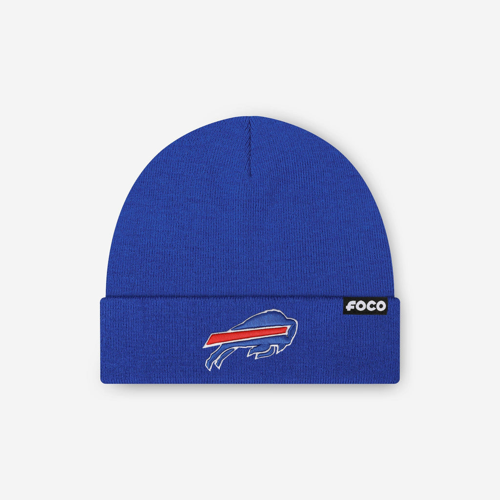 Buffalo Bills Basic Primary Logo Beanie FOCO - FOCO.com