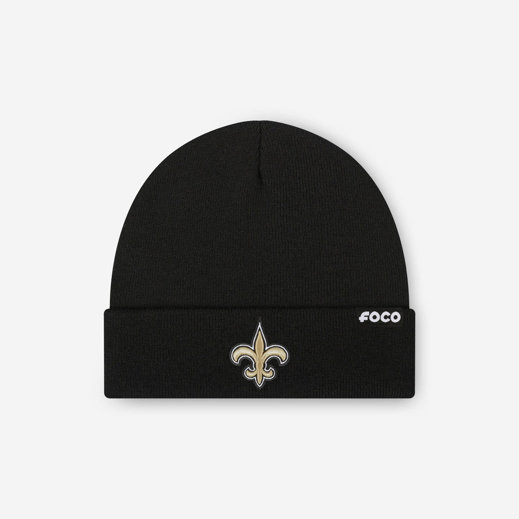 New Orleans Saints Basic Primary Logo Beanie FOCO - FOCO.com