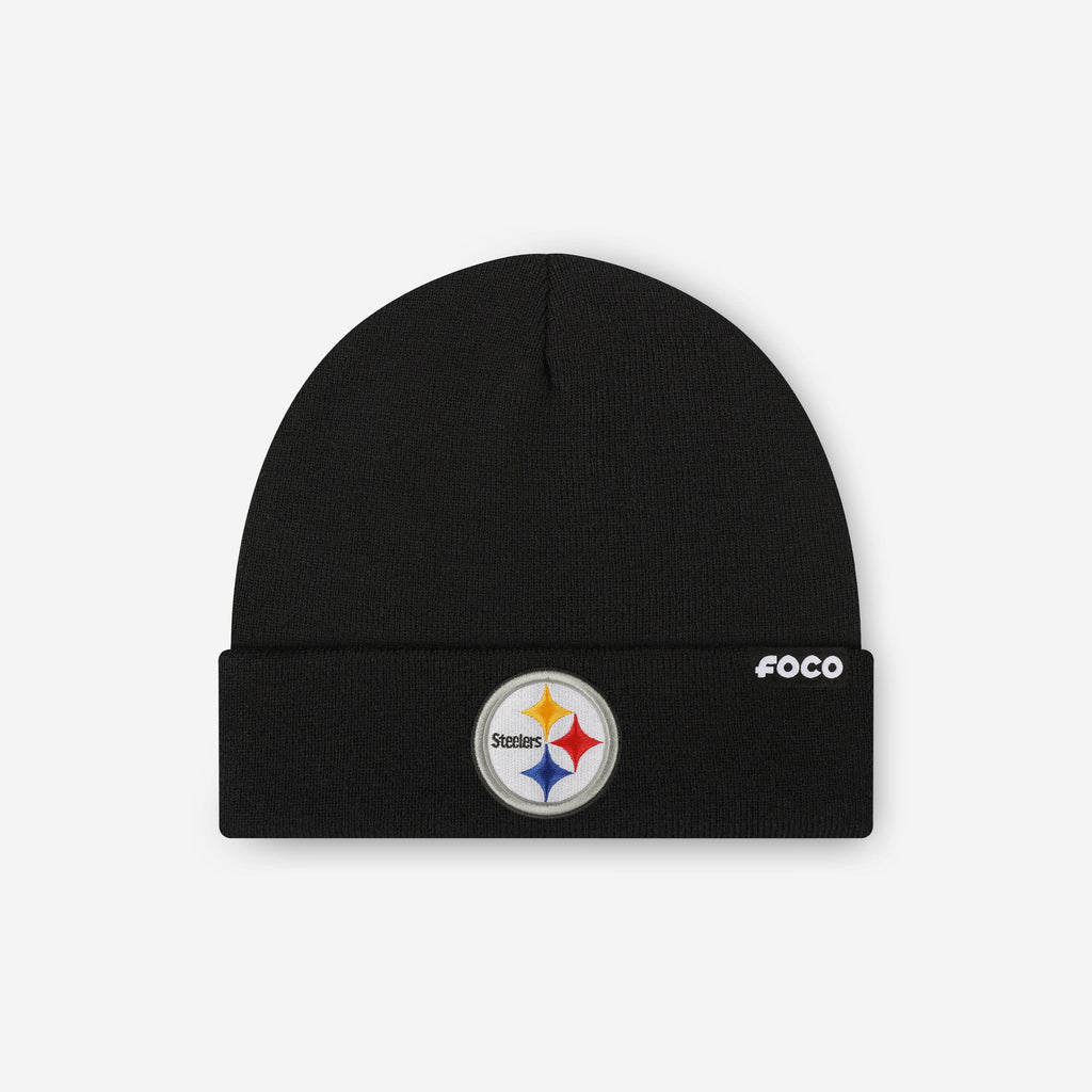 Pittsburgh Steelers Basic Primary Logo Beanie FOCO - FOCO.com