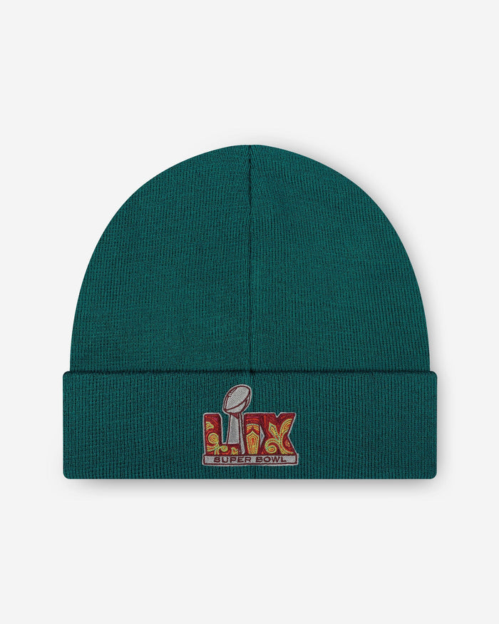 Philadelphia Eagles Super Bowl LIX Champions Basic Primary Logo Beanie FOCO - FOCO.com