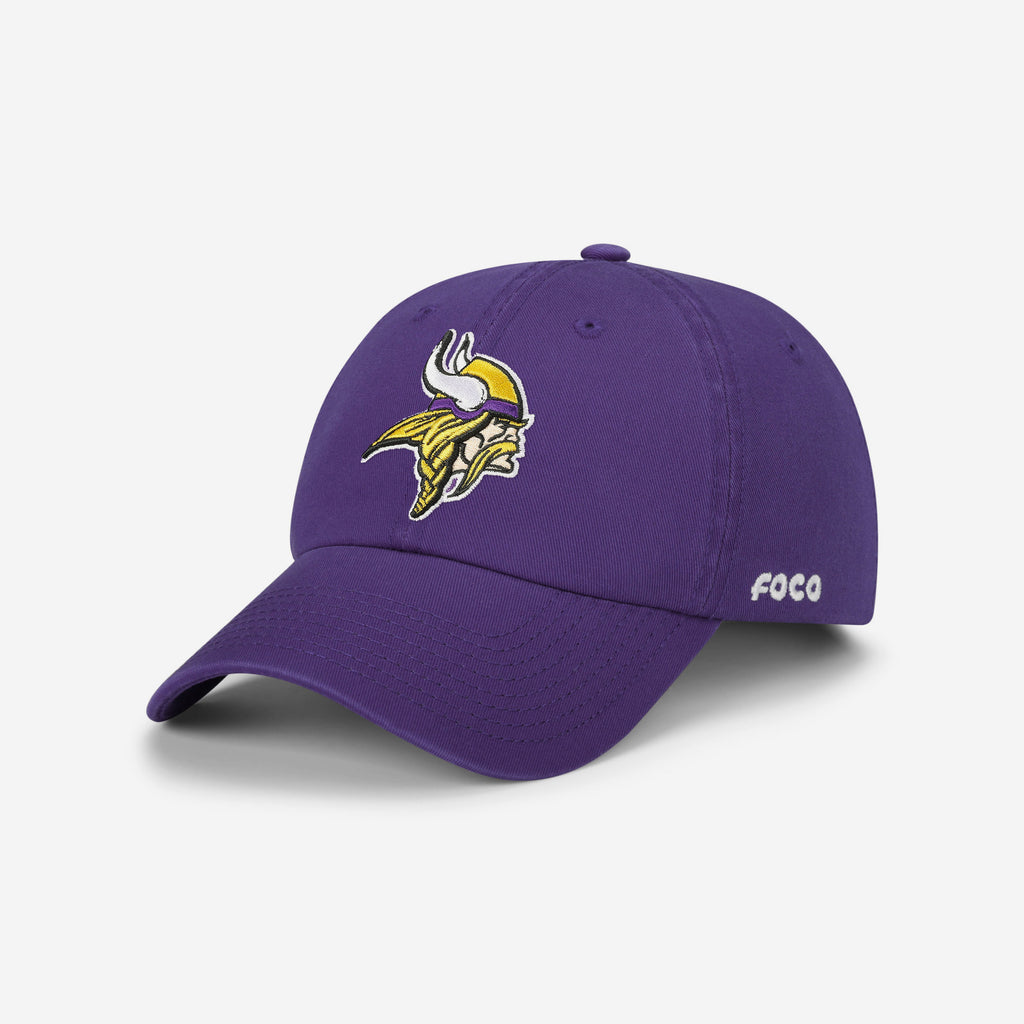 Minnesota Vikings Primary Logo Casual Cap FOCO - FOCO.com