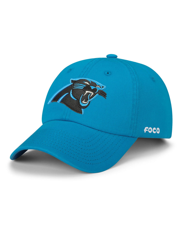 Carolina Panthers Primary Logo Casual Cap FOCO Glacier Blue - FOCO.com