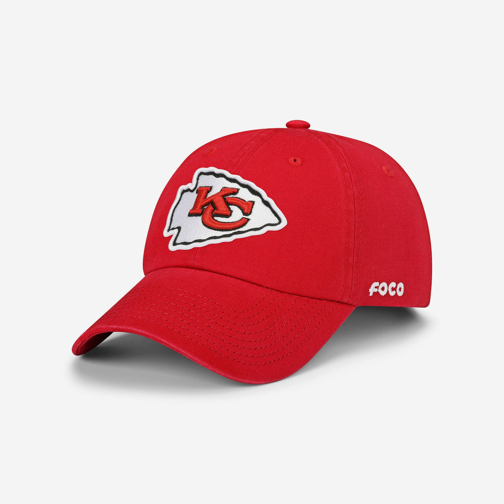 Kansas City Chiefs Primary Logo Casual Cap FOCO Red - FOCO.com