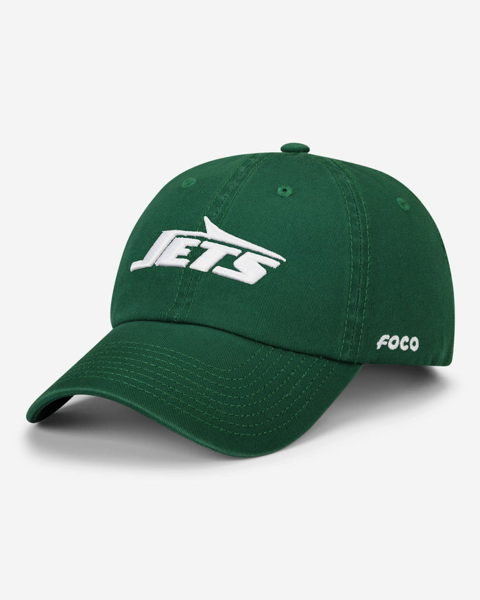 New York Jets Primary Logo Casual Cap FOCO Dark Green - FOCO.com