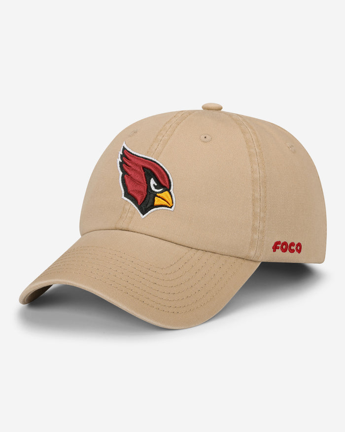 Arizona Cardinals Khaki Primary Logo Casual Classic Cap FOCO - FOCO.com