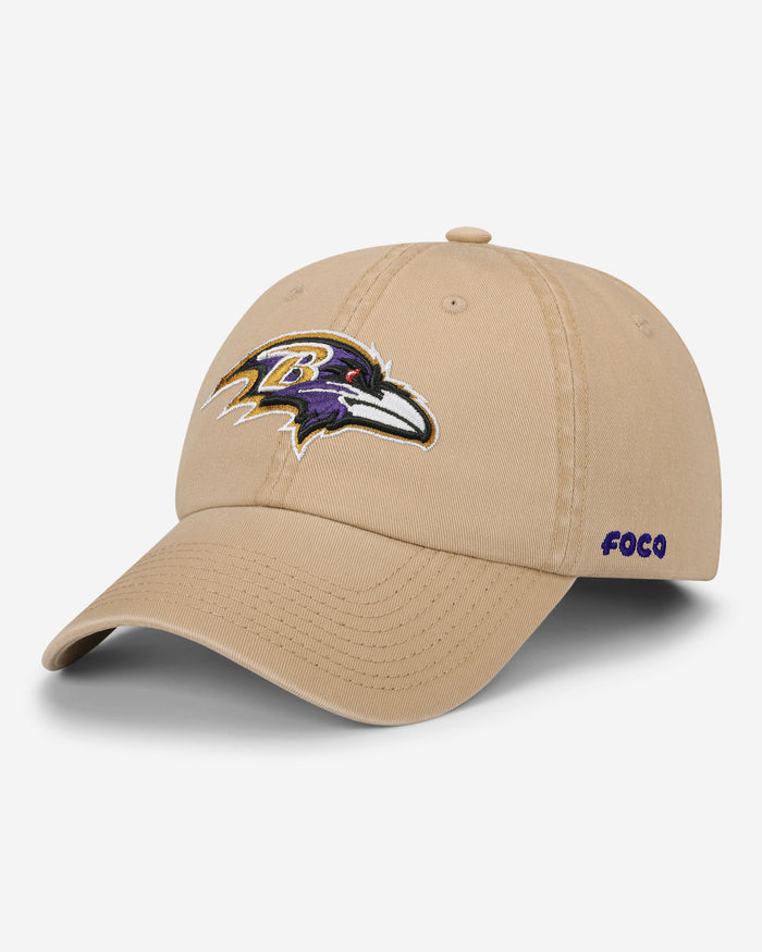 Baltimore Ravens Khaki Primary Logo Casual Classic Cap FOCO - FOCO.com