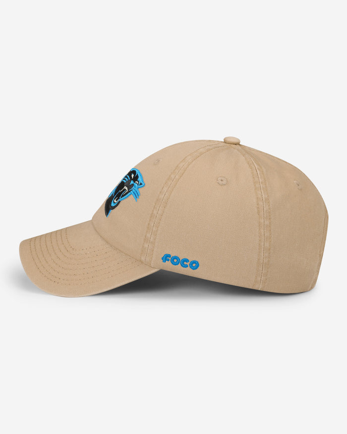 Carolina Panthers Khaki Primary Logo Casual Classic Cap FOCO - FOCO.com