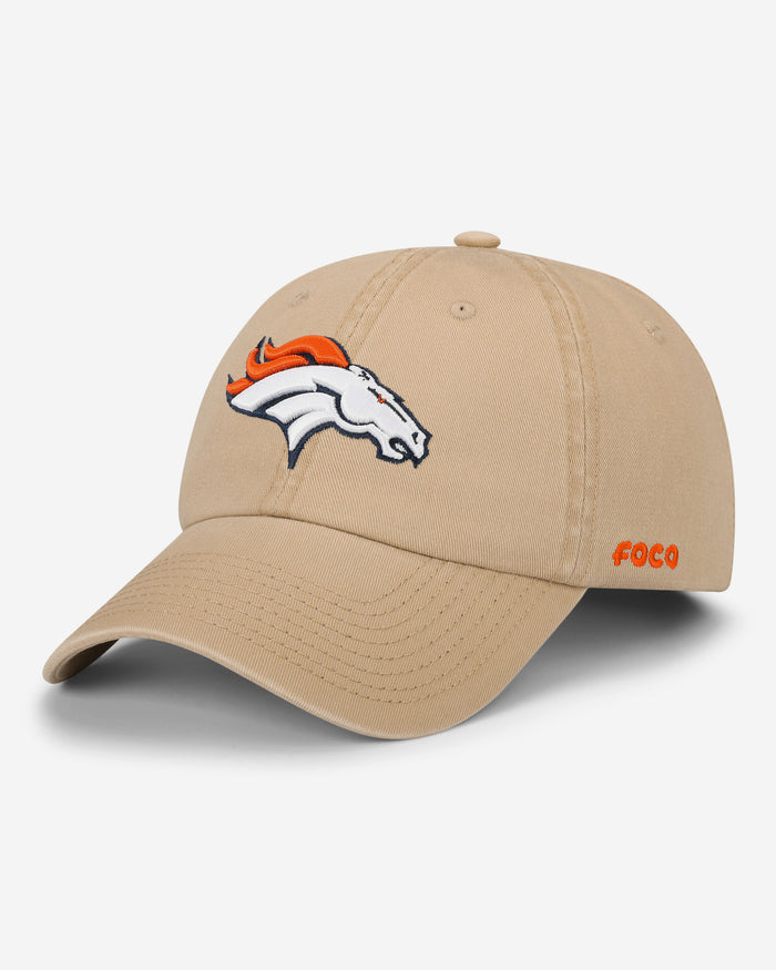 Denver Broncos Khaki Primary Logo Casual Classic Cap FOCO - FOCO.com