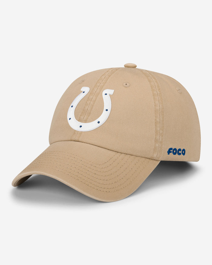 Indianapolis Colts Khaki Primary Logo Casual Classic Cap FOCO - FOCO.com