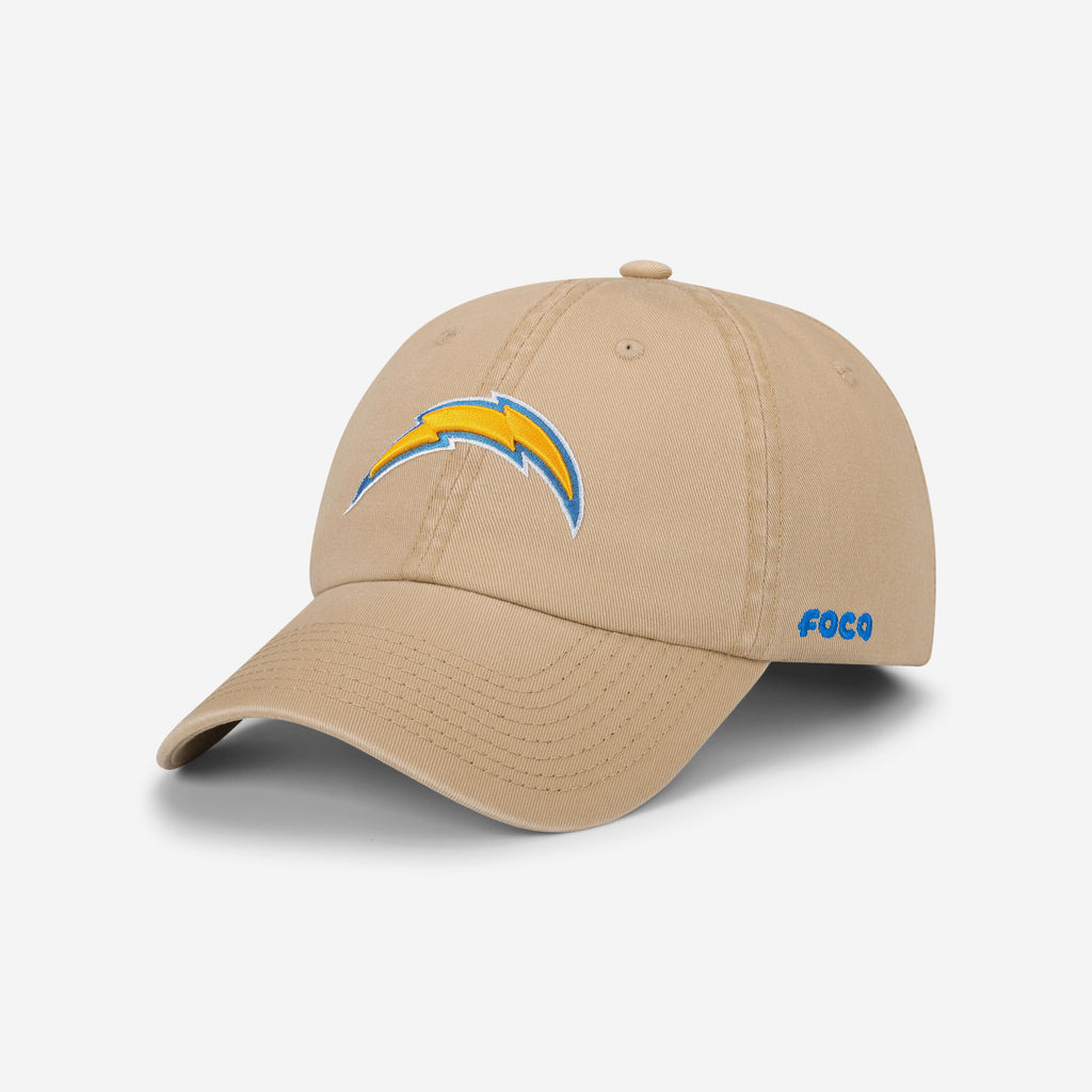 Los Angeles Chargers Khaki Primary Logo Casual Classic Cap FOCO - FOCO.com