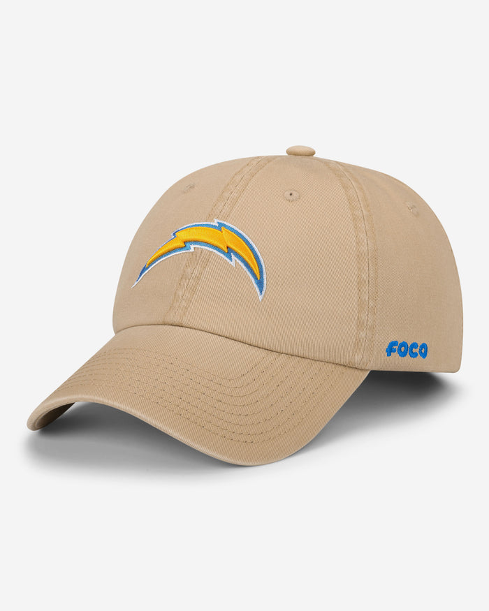 Los Angeles Chargers Khaki Primary Logo Casual Classic Cap FOCO - FOCO.com