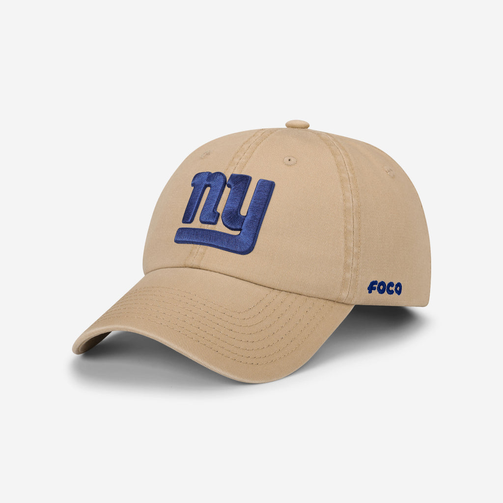 New York Giants Khaki Primary Logo Casual Classic Cap FOCO - FOCO.com