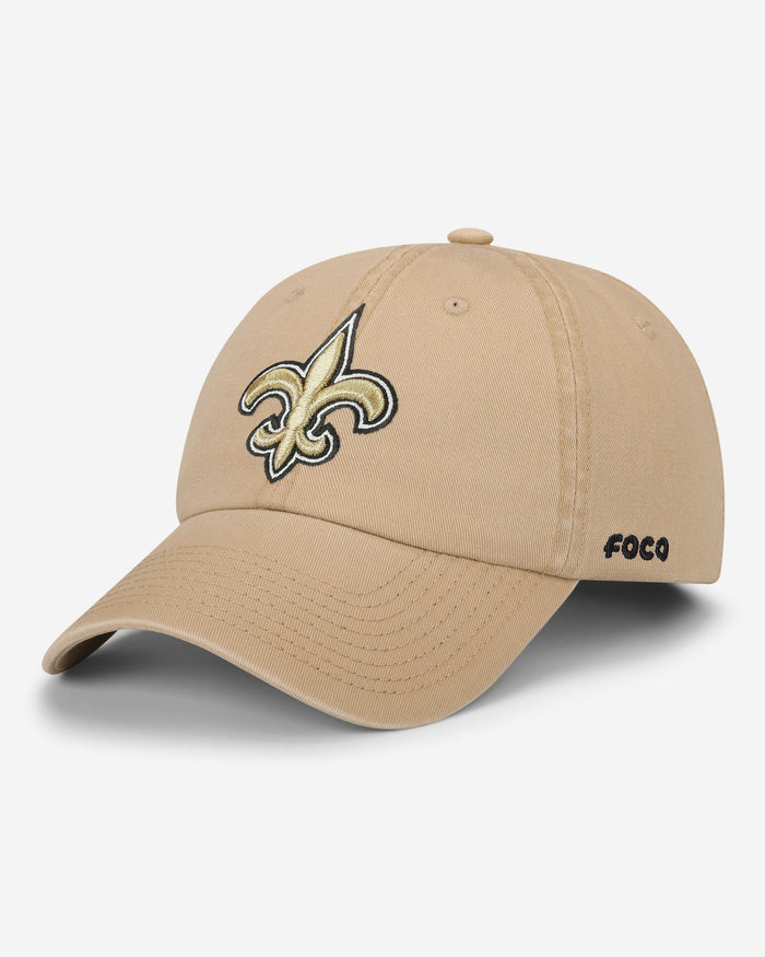 New Orleans Saints Khaki Primary Logo Casual Classic Cap FOCO - FOCO.com