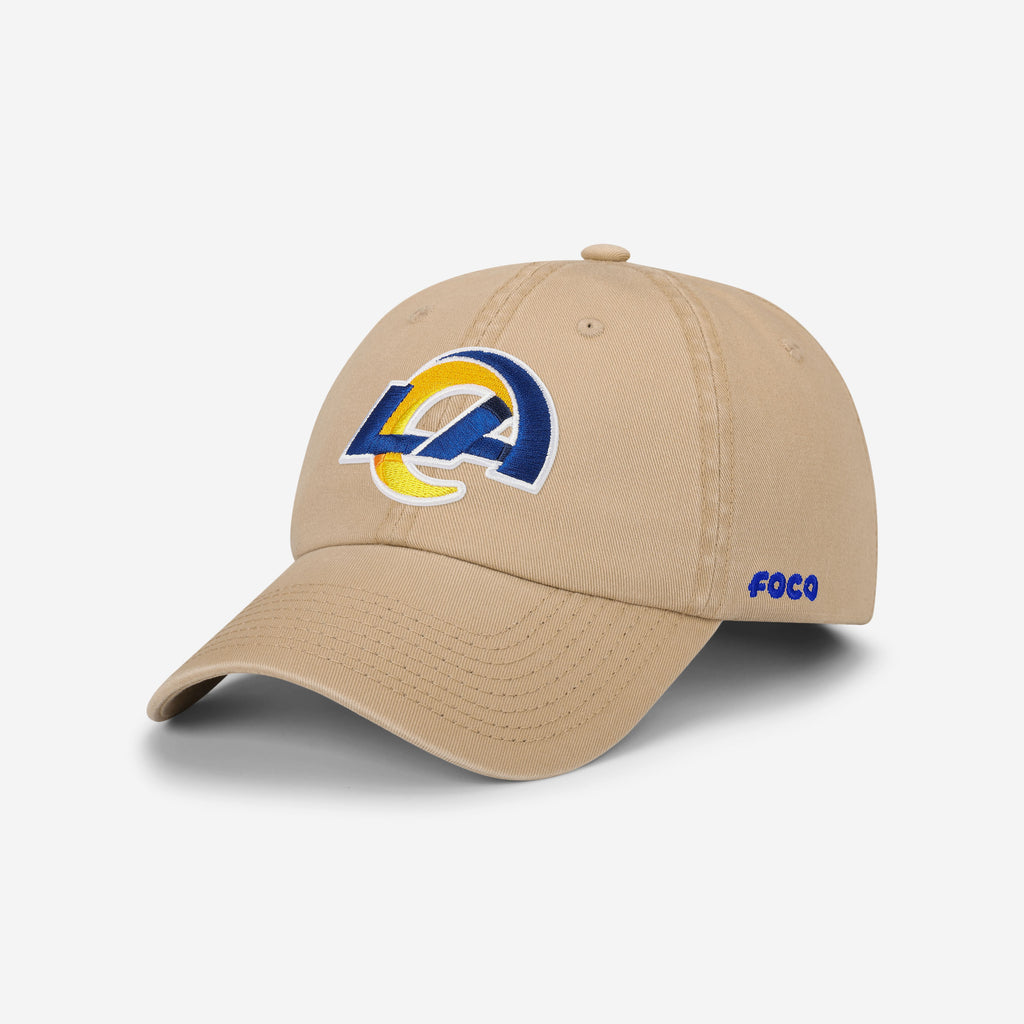 Los Angeles Rams Khaki Primary Logo Casual Cap FOCO - FOCO.com