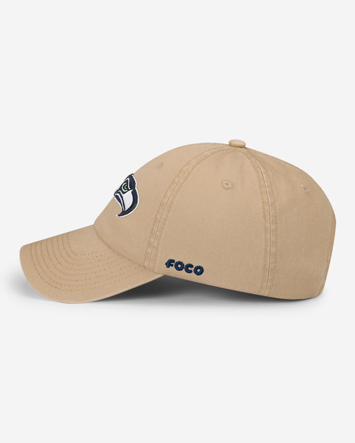 Seattle Seahawks Khaki Primary Logo Casual Cap FOCO - FOCO.com