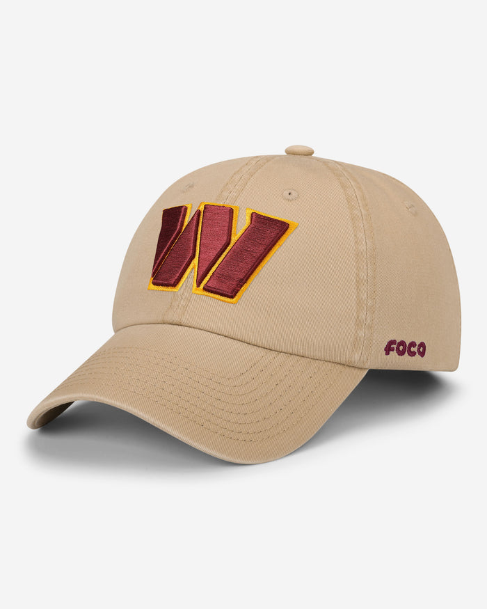 Washington Commanders Khaki Primary Logo Casual Classic Cap FOCO - FOCO.com