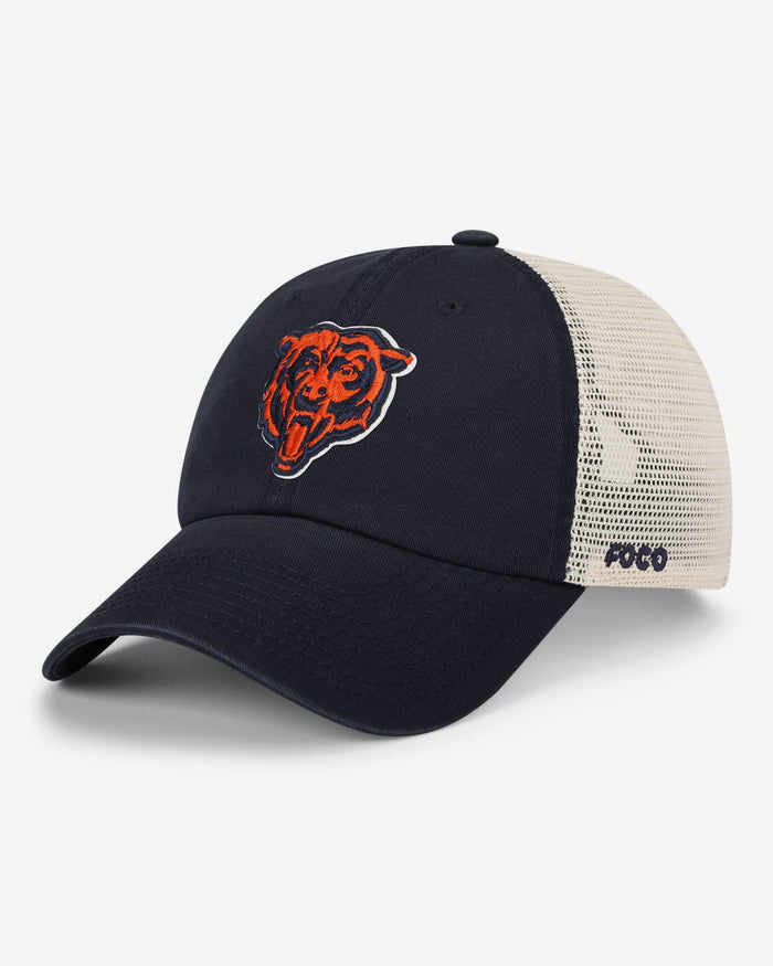 Chicago Bears Primary Logo Casual Trucker Cap FOCO - FOCO.com