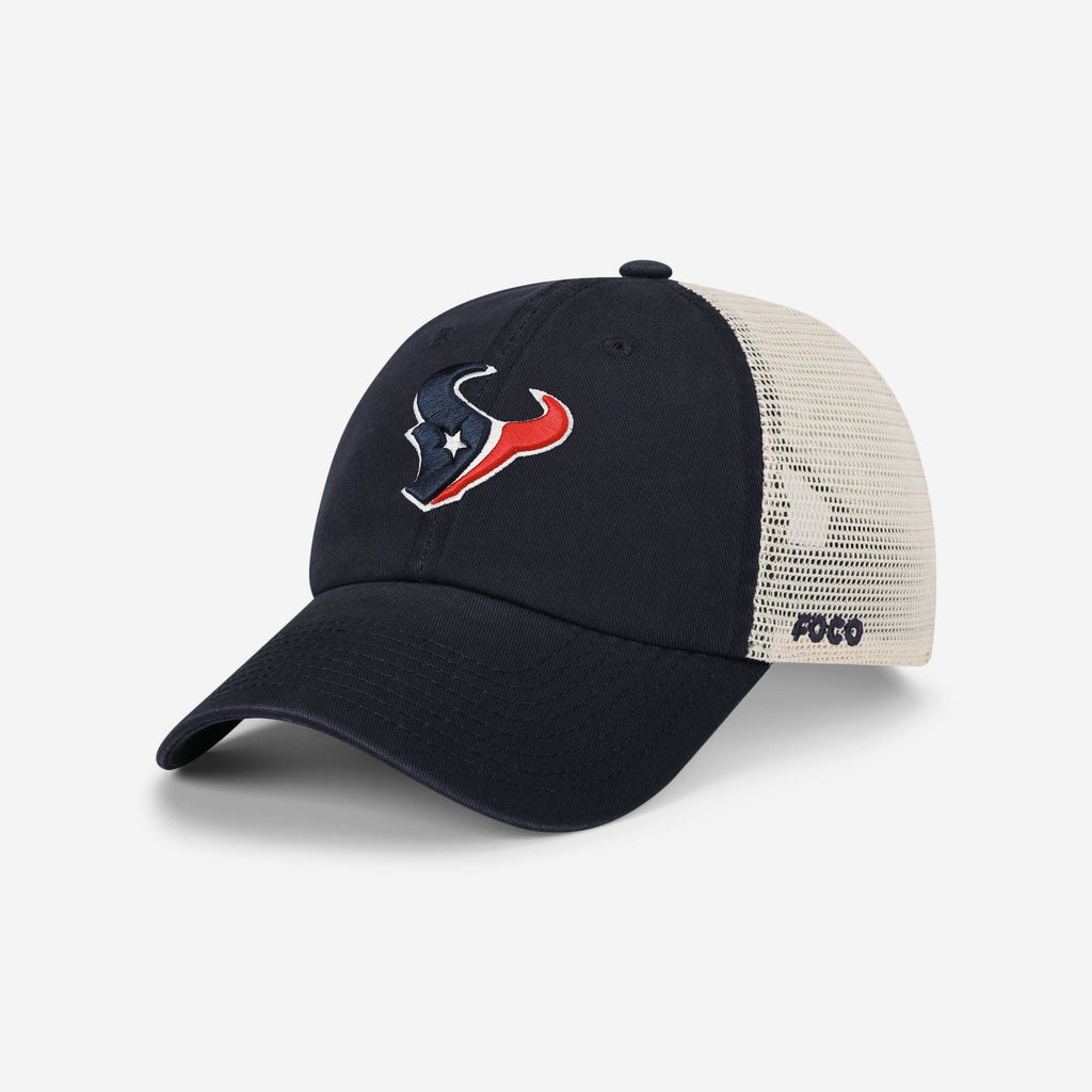 Houston Texans Primary Logo Casual Trucker Cap FOCO - FOCO.com