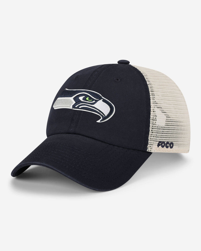 Seattle Seahawks Primary Logo Casual Trucker Cap FOCO - FOCO.com