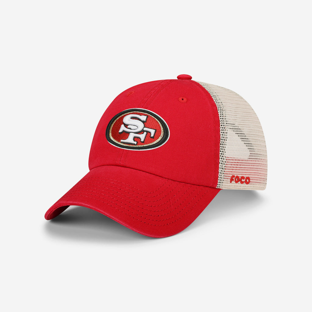 San Francisco 49ers Primary Logo Casual Classic Trucker Cap FOCO - FOCO.com