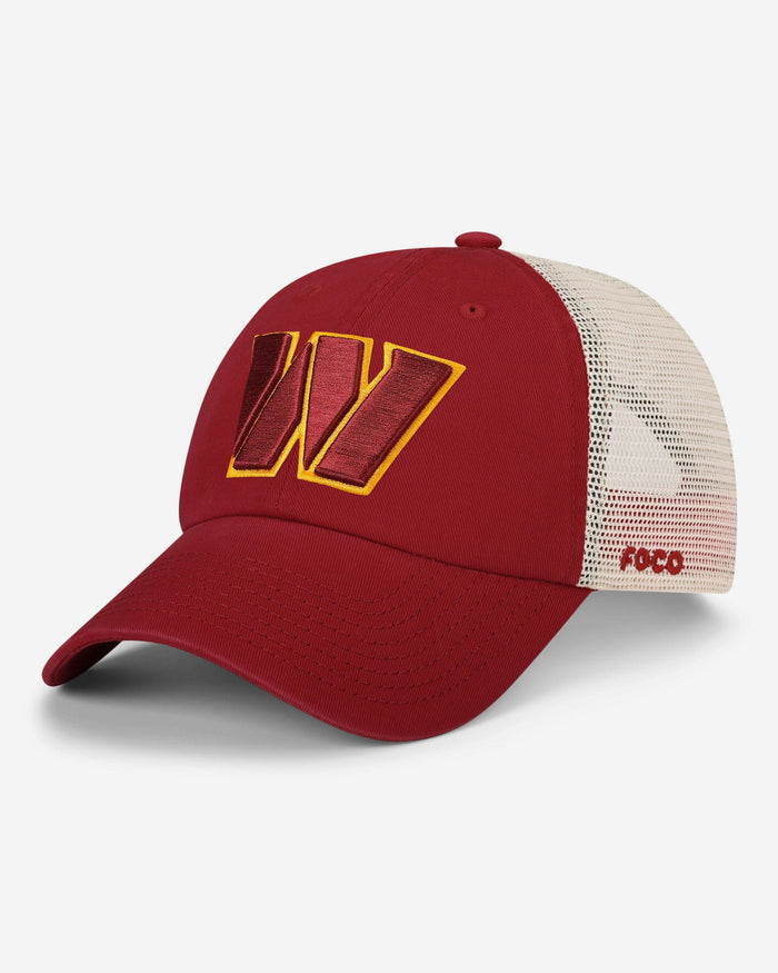 Washington Commanders Primary Logo Casual Trucker Cap FOCO - FOCO.com