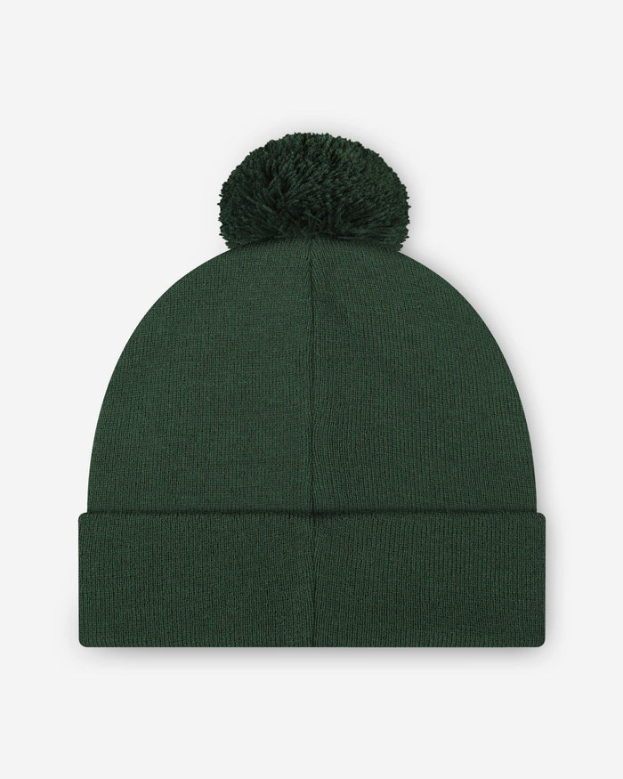 Green Bay Packers Basic Primary Logo Pom Beanie FOCO - FOCO.com