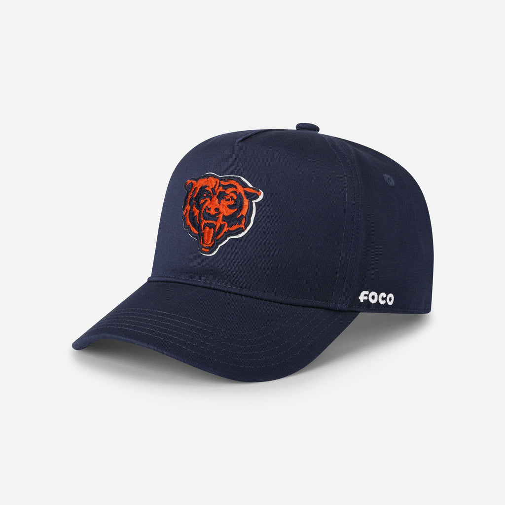 Chicago Bears Primary Logo Marquee RF Cap FOCO Navy - FOCO.com