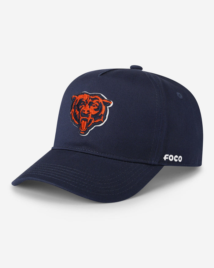 Chicago Bears Primary Logo Marquee RF Cap FOCO Navy - FOCO.com