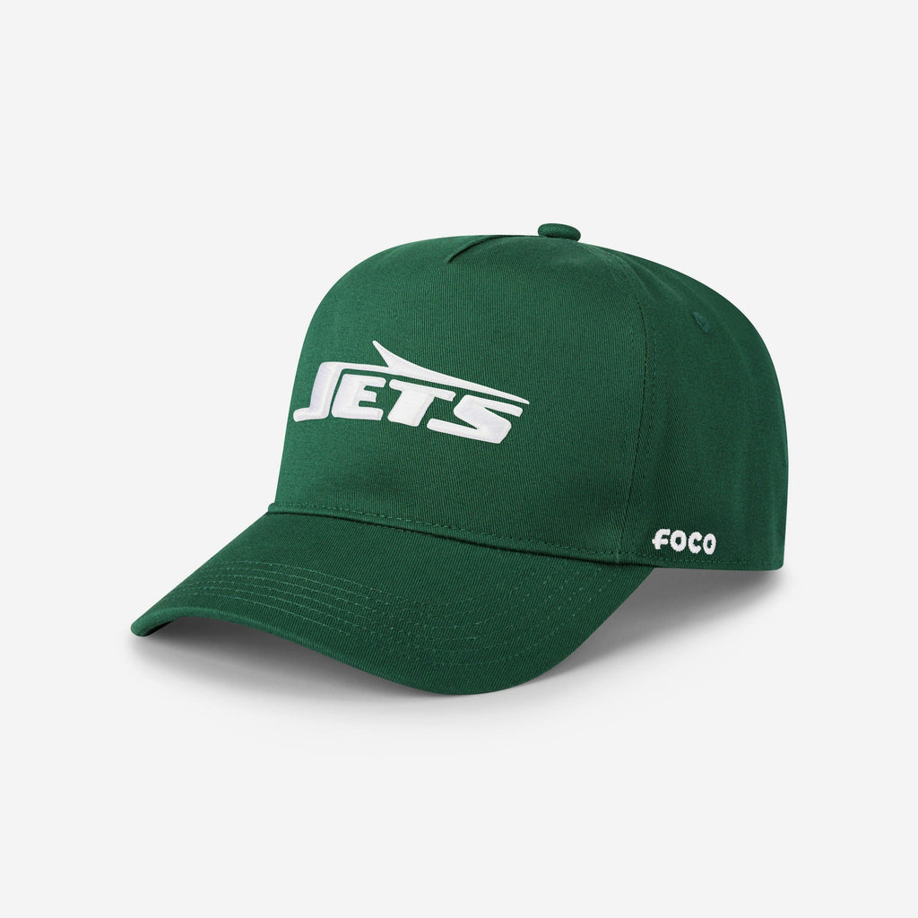 New York Jets Primary Logo Marquee RF Cap FOCO Dark Green - FOCO.com