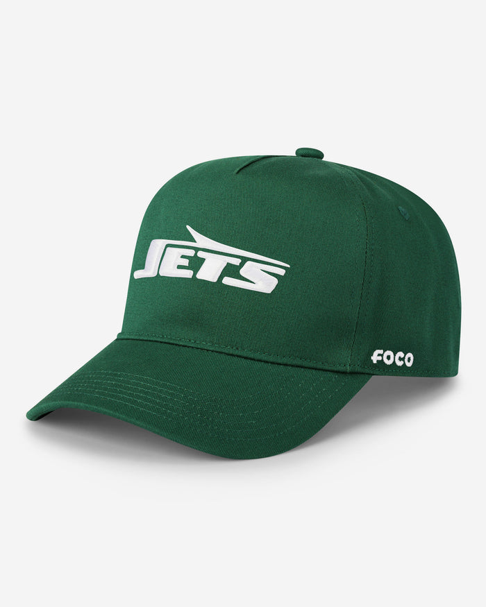 New York Jets Primary Logo Marquee RF Cap FOCO Dark Green - FOCO.com