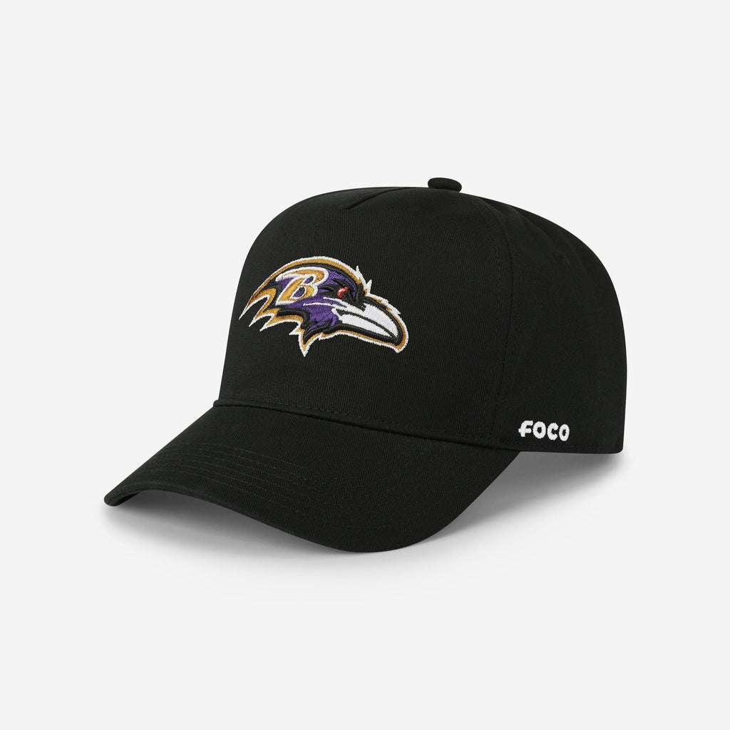 Baltimore Ravens Primary Logo Marquee RF Cap FOCO Black - FOCO.com