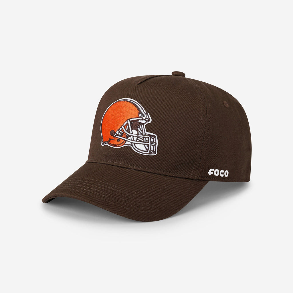 Cleveland Browns Primary Logo Marquee RF Cap FOCO Brown - FOCO.com