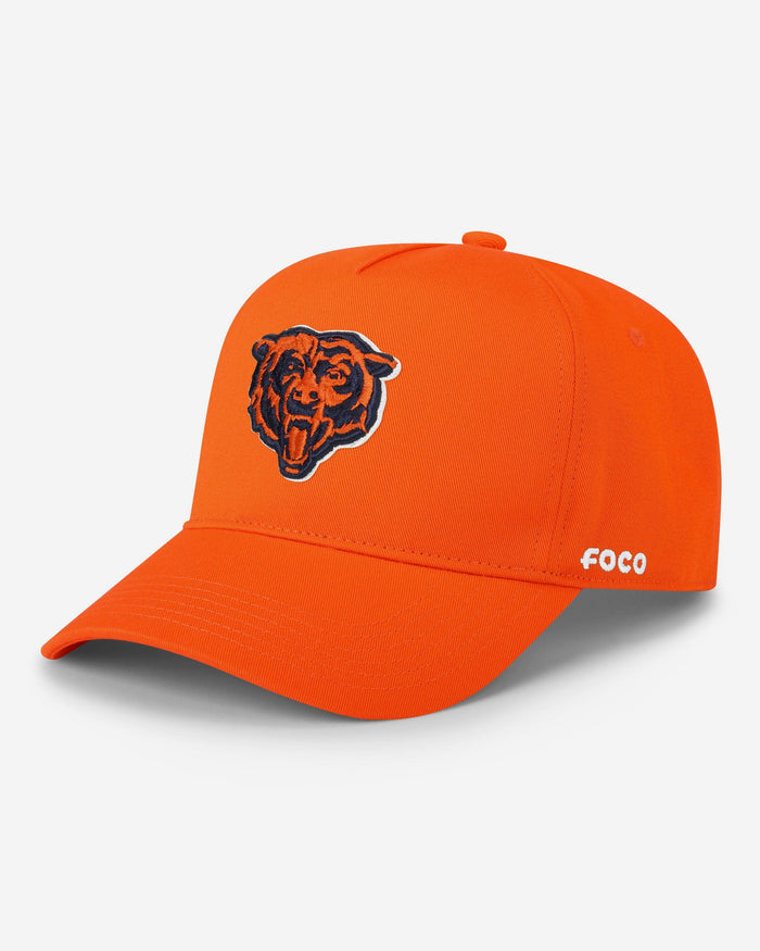 Chicago Bears Primary Logo Marquee RF Cap FOCO Orange - FOCO.com