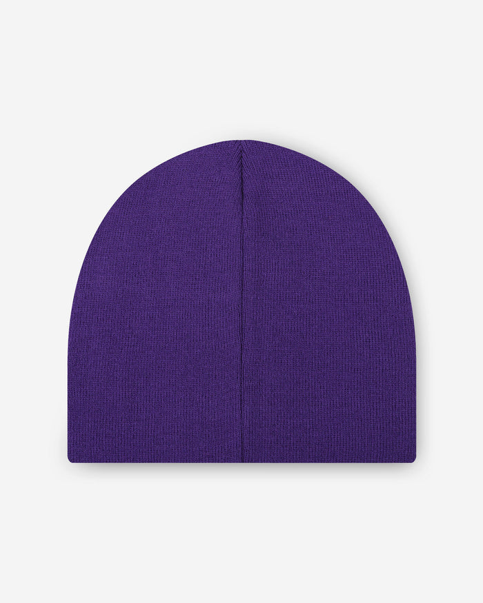 Minnesota Vikings Basic Primary Logo Skull Beanie FOCO - FOCO.com