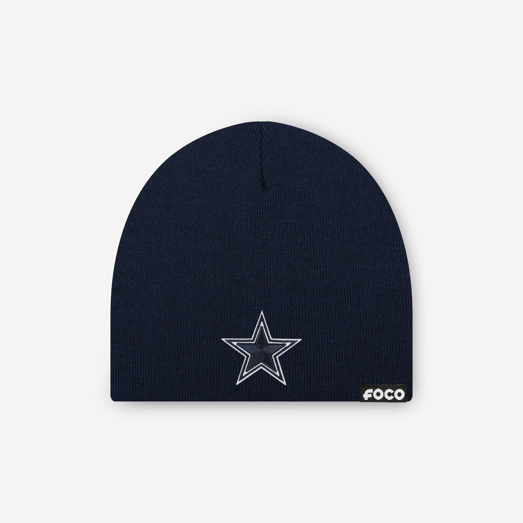 Dallas Cowboys Basic Primary Logo Skull Beanie FOCO - FOCO.com