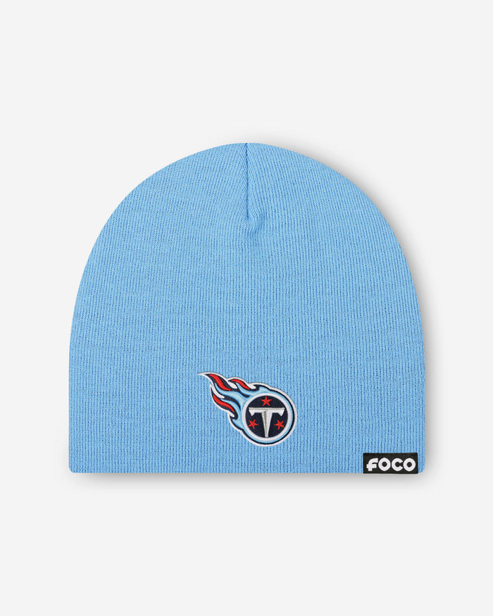 Tennessee Titans Basic Primary Logo Skull Beanie FOCO - FOCO.com