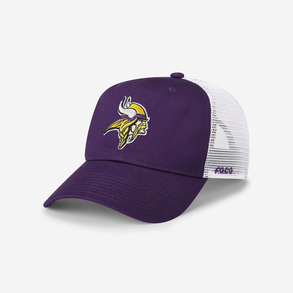 Minnesota Vikings Primary Logo Trucker RF Cap FOCO - FOCO.com