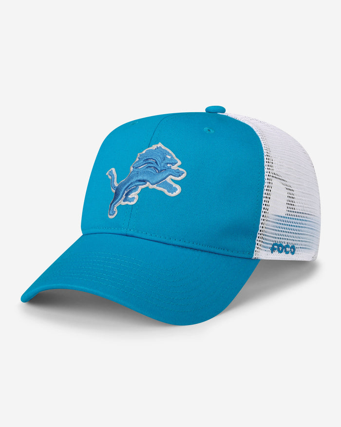 Detroit Lions Primary Logo Trucker RF Cap FOCO - FOCO.com