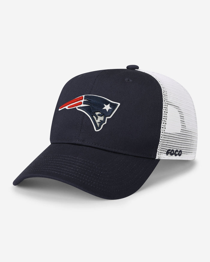 New England Patriots Primary Logo Trucker RF Cap FOCO - FOCO.com